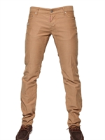 DSQUARED - 19CM COTTON SLIM FIT TROUSERS