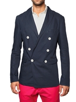DSQUARED - COTTON LINEN DOUBLE BREASTED JACKET