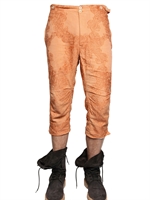 ANN DEMEULEMEESTER - BAUMWOLL BROCADE GEKÜRZTE HOSE