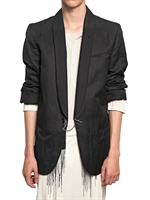 ANN DEMEULEMEESTER - TON IN TON FISCHGRÄTEN BAUMWOLL JACKE