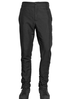 ANN DEMEULEMEESTER - BAUMWOLL FUTTER GABARDINE KNOPF HOSE