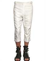 ANN DEMEULEMEESTER - BAMBOO SATIN GEKÜRZTE HOSE