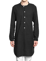 ANN DEMEULEMEESTER - BAUMWOLL GAUZE LANGES HEMD