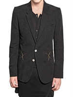 ANN DEMEULEMEESTER - DAMASK DRUCK BAUMWOLL JACKE