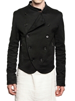 ANN DEMEULEMEESTER - VERSTÄRKTER STRETCH BAUMWOLL JACKE