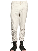 ANN DEMEULEMEESTER - BAUMWOLL DAMASCATO HOSE
