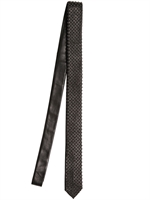 NEIL BARRETT - STUDDED LEATHER THIN TIE