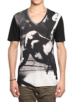 NEIL BARRETT - T-SHIRT IN JERSEY STAMPA FOTO DEI CLASH