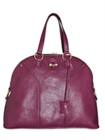 YVES SAINT-LAURENT - MUSE OVERSIZED MATT LEATHER
