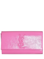 YVES SAINT-LAURENT - BELLE DU JOUR LARGE SHINY CLUTCH