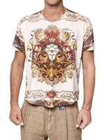 D&G - COTTON JERSEY MARINE PRINT T-SHIRT