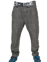 D&G - DENIM WAIST& LINEN TROUSERS