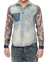D&G - DENIM SEIDEN ÄRMEL HEMD