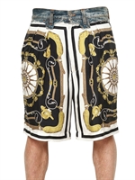 D&G - SILK & DENIM SHORTS