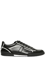 DIOR HOMME - CONTRASTING STITCHING CALFSKIN SNEAKERS