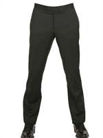 DIOR HOMME - SERGE WOOL CASHMERE TROUSERS - BLACK