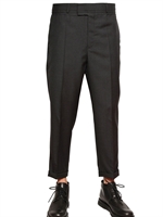 DIOR HOMME - WOOL TOILE WIDE FIT CROPPED TROUSERS