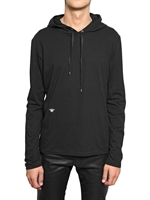 DIOR HOMME - BEE EMBROIDERED JERSEY HOODY SWEATSHIRT