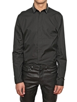 DIOR HOMME - NAPPA KRAGEN POPLIN BAUMWOLL HEMD