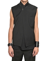 DIOR HOMME - DOUBLE WOOL TOILE BUCKLE VEST