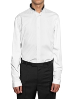 DIOR HOMME - INVERTED KRAGEN BAUMWOLL POPLIN HEMD
