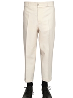 DIOR HOMME - BUCKLE COTTON VISCOSE TOILE TROUSERS