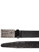 DSQUARED - LEATHER CANADA BUCKLE BELT
