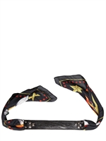 DSQUARED - LEATHER PRINTED LOGO & COTTON BRACELET