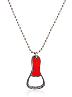 DSQUARED - METAL CHAIN BOTTLE OPENER NECKLACE