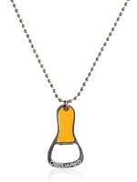 DSQUARED - METAL CHAIN BOTTLE OPENER NECKLACE