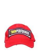 DSQUARED - CAPPELLO DI TWILL STAMPA 