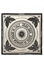 DSQUARED - DEAN & DAN BORN IN CANADA FOULARD SCARF