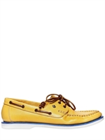 DSQUARED - LEDER BEMALTE SCHNÜR SCHUHE