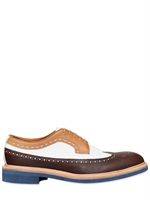 DSQUARED - 30MM DERBY PERFORIERTE LEDER SCHNÜR SCHUHE
