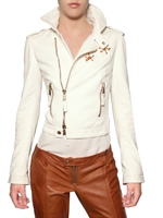 DSQUARED - SOFT NAPPA LEATHER JACKET