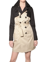 DSQUARED - COTTON GABARDINE TRENCH COAT