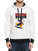D&G - MICKEY MOUSE PRINT HOODED FLEECE SWEATSH