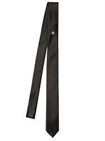 DIOR HOMME - 4CM BEE EMBROIDERY SILK SATIN TIE