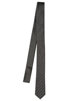 DIOR HOMME - 4CM GLITTER STRIPED SILK TWILL TIE