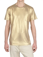 MARC JACOBS - METALLIC GEWACHSTES BAUMWOLL T-SHIRT