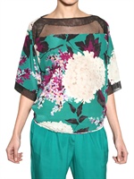 ANTONIO MARRAS - BEDRUCKTES CREPE DE CHINE TOP