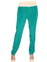 ANTONIO MARRAS - PANTALONI IN CREPE DE CHINE BICOLORE