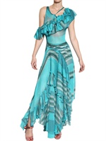 MISSONI - RUFFLED VISCOSE KNIT DRESS