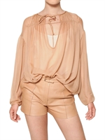 CHLOE' - CREPE ON SEIDEN GEORGETTE HEMD
