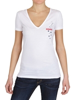 DSQUARED - V-NECK COTTON JERSEY T-SHIRT