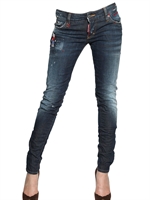 DSQUARED - SUPER SLIM COTTON DENIM JEANS