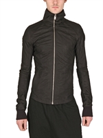 RICK OWENS - VELO SOFT HOODED LEATHER JACKET