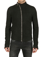RICK OWENS - PARCHMENT EFFECT NAPPA LEATHER JACKET