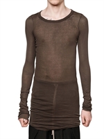 RICK OWENS - MINIRIBBED COTTON T-SHIRT