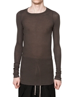 RICK OWENS - RIBBED COTTON T-SHIRT